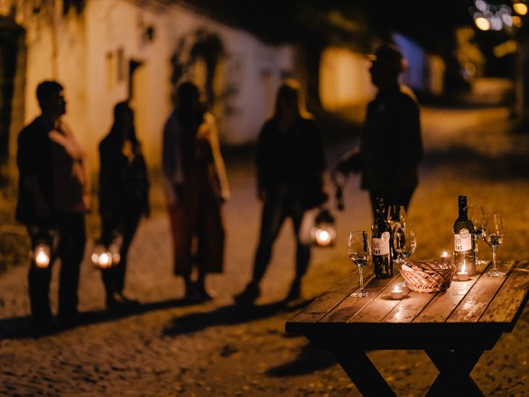 Kellergassen bei Nacht, © Michael Reidinger Kellergassen bei Nacht, © Michael Reidinger