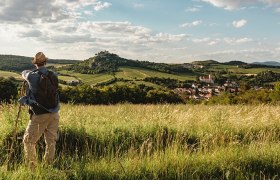 Blick auf die Burgruine Falkenstein, © Michael Reidinger Blick auf die Burgruine Falkenstein, © Michael Reidinger