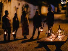 Kellergassen bei Nacht, © Michael Reidinger Kellergassen bei Nacht, © Michael Reidinger