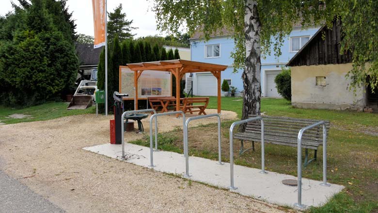 Rastplatz Kellergasse Hörersdorf, © Gemeinde Mistelbach / Mark Schönmann