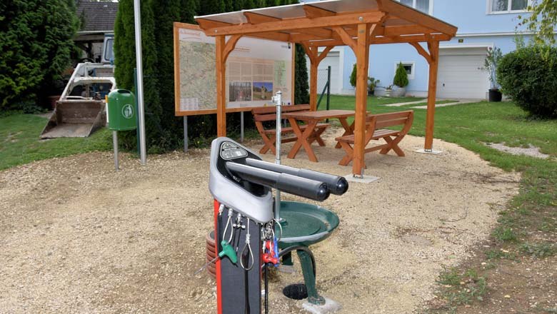 Rastplatz Kellergasse Hörersdorf, © Gemeinde Mistelbach / Mark Schönmann